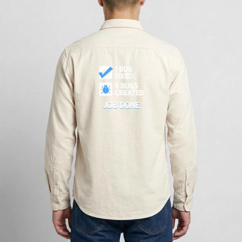 Bugfixing Developer Bugs Code Statement Informatik Relaxed Fit Unisex Organic Hemd von Stanley/Stella