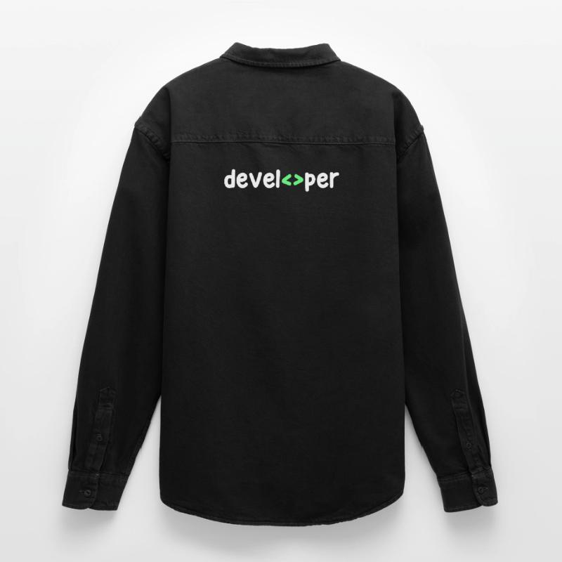 Développeur Code Scripting Debug Informatik Geek Chemise unisexe coupe décontractée bio Stanley/Stella