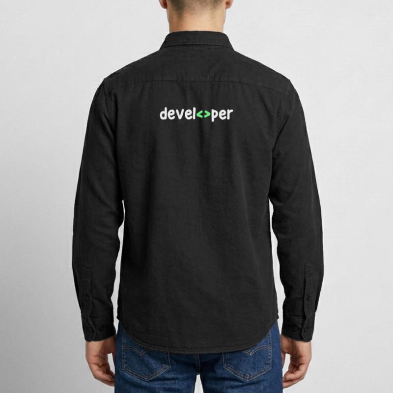 Développeur Code Scripting Debug Informatik Geek Chemise unisexe coupe décontractée bio Stanley/Stella