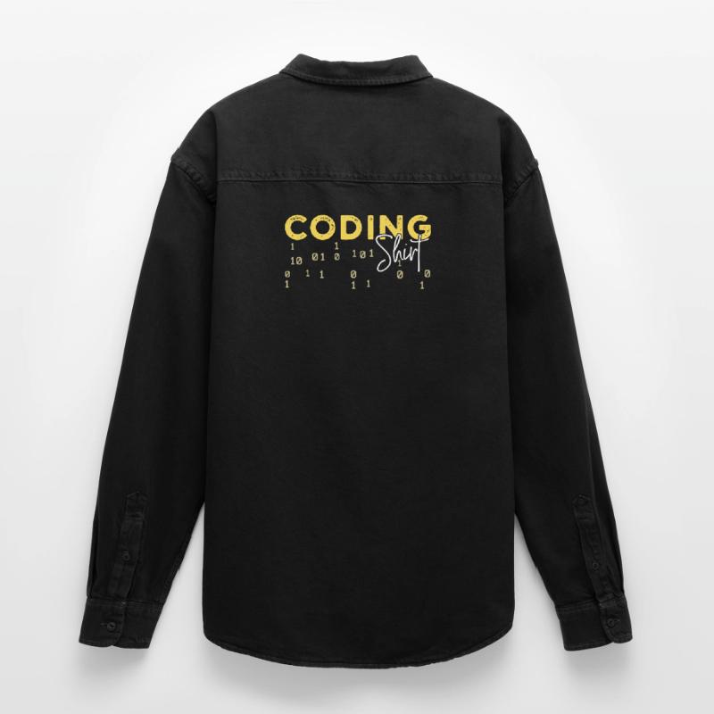Coden Statement Developer Programmierer Skripting Relaxed Fit Unisex Organic Hemd von Stanley/Stella