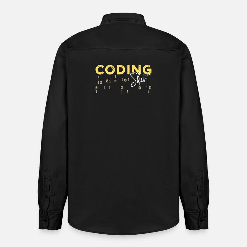 Coden Statement Developer Programmer Scripting - Relaxed Fit Unisex Organic Shirt by Stanley/Stella - washed black