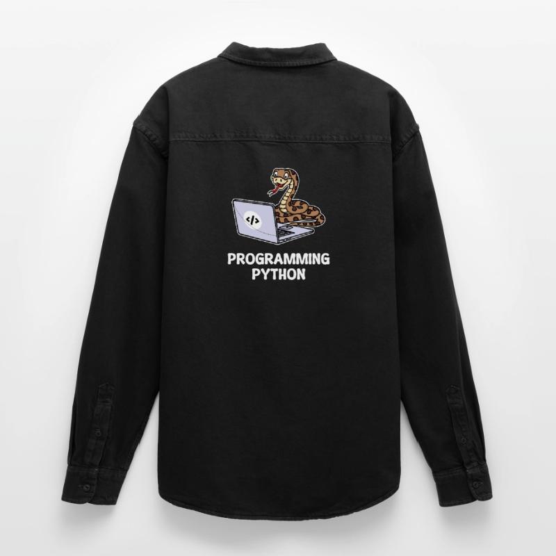 Skripting Programmierer Computer Debug Developer Relaxed Fit Unisex Organic Hemd von Stanley/Stella