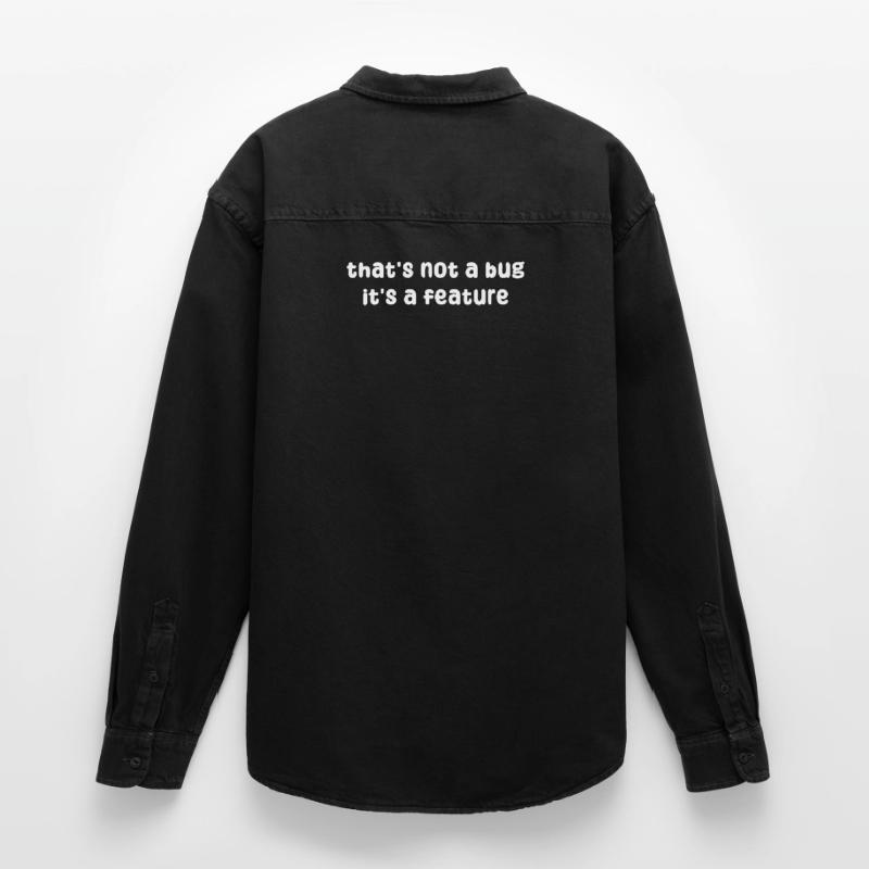 Bugs Statement Developer Bugfixing Debug Coden Relaxed Fit Unisex Organic Hemd von Stanley/Stella