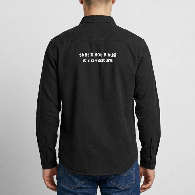 Bugs Statement Developer Bugfixing Debug Coden Relaxed Fit Unisex Organic Hemd von Stanley/Stella