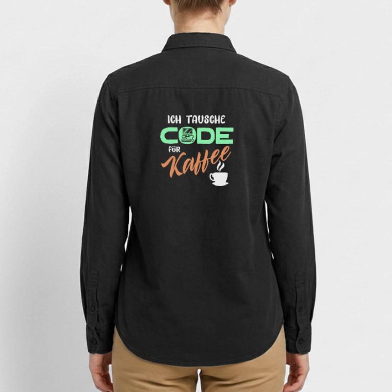 Code Developer Statement Programmierer Computer Relaxed Fit Unisex Organic Hemd von Stanley/Stella