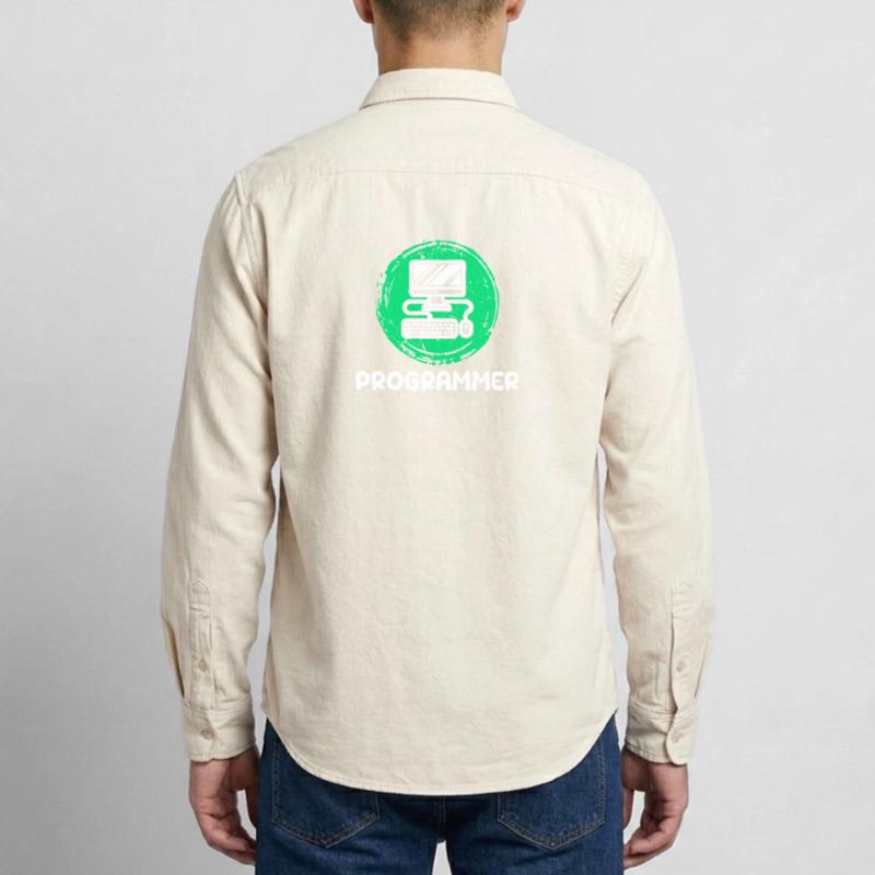 Computer Developer Programmierer Computerfreak Relaxed Fit Unisex Organic Hemd von Stanley/Stella