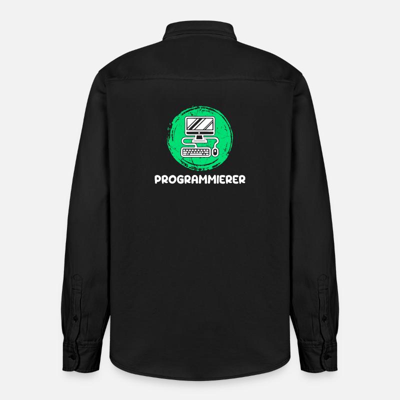 Computer Freak Scripting Programmeur Développeur - Chemise unisexe coupe décontractée bio Stanley/Stella - noir délavé