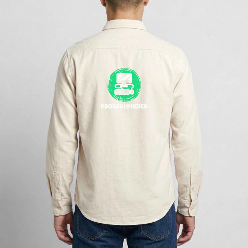 Computerfreak Skripting Developer Programmierer Relaxed Fit Unisex Organic Hemd von Stanley/Stella