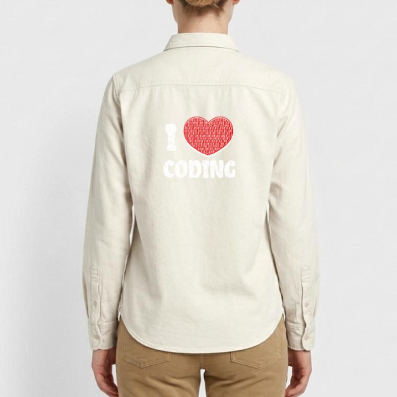 Developer Heart Coding Statement Programmer Relaxed Fit Unisex Organic Shirt by Stanley/Stella