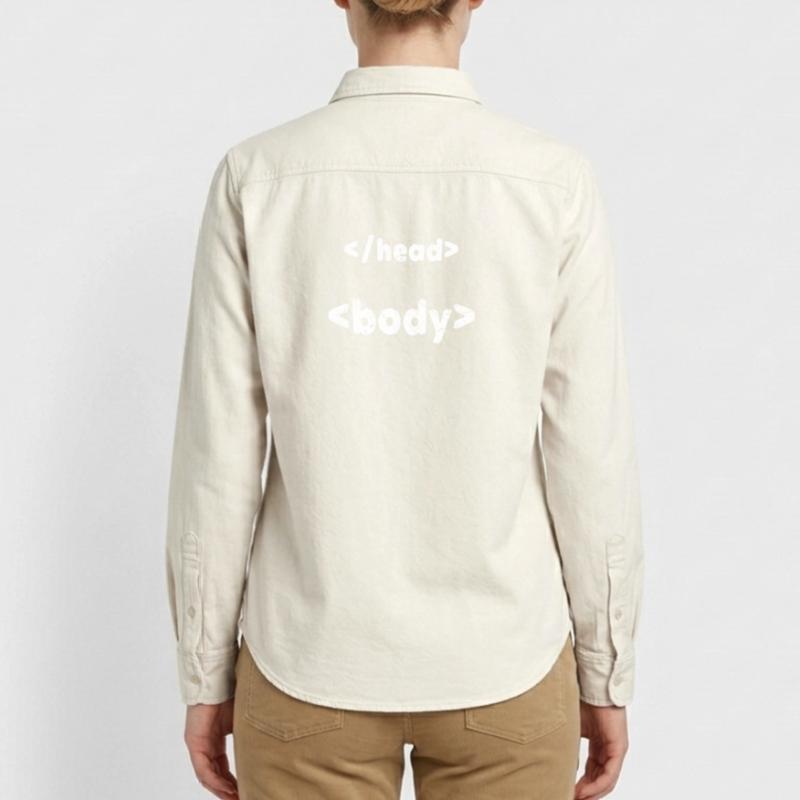 Code Programmeur Développeur Script Informatique Chemise unisexe coupe décontractée bio Stanley/Stella