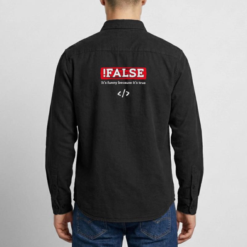 Debug Skripting Statement Developer Code Nerd Relaxed Fit Unisex Organic Hemd von Stanley/Stella