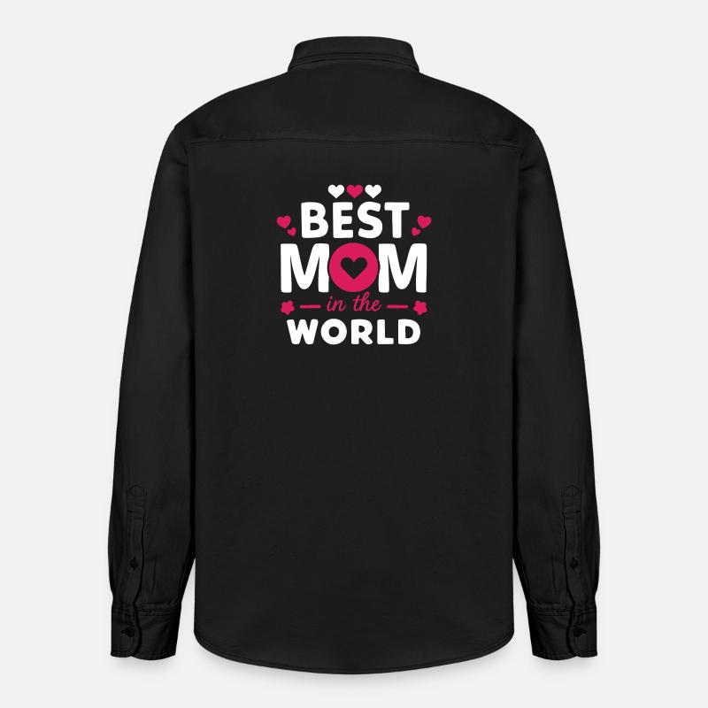 Beste Mutter der Welt - Relaxed Fit Unisex Organic Hemd von Stanley/Stella - washed Black