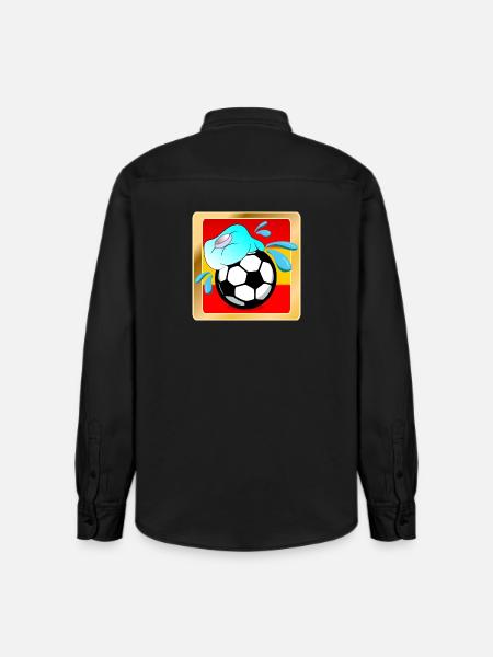 SOMMER SPANIEN FUßBALL - HITZE - Relaxed Fit Unisex Organic Hemd von Stanley/Stella - washed Black