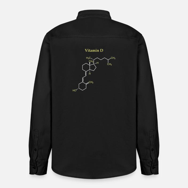 Structure Vitamine D - Chemise unisexe coupe décontractée bio Stanley/Stella - noir délavé