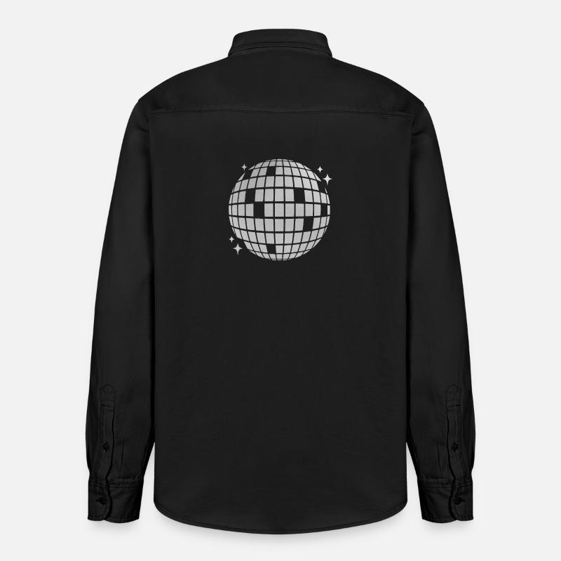 Éclat de mosaïque de boule disco - Chemise unisexe coupe décontractée bio Stanley/Stella - noir délavé