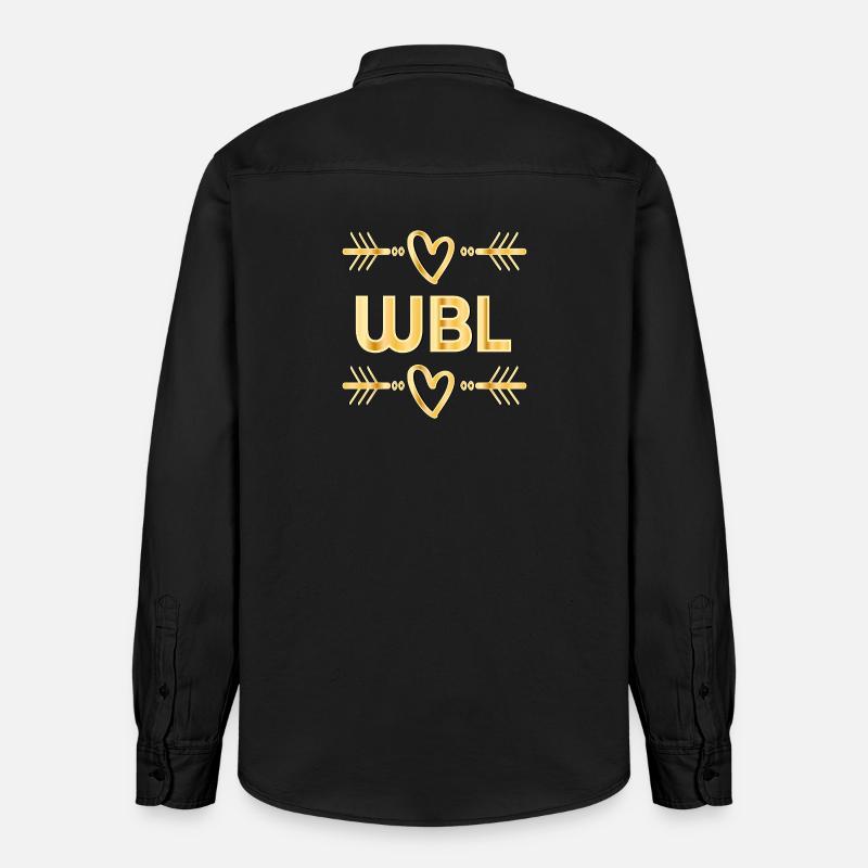 Responsable de quartier WBL Gestionnaire résidentiel - Chemise unisexe coupe décontractée bio Stanley/Stella - noir délavé
