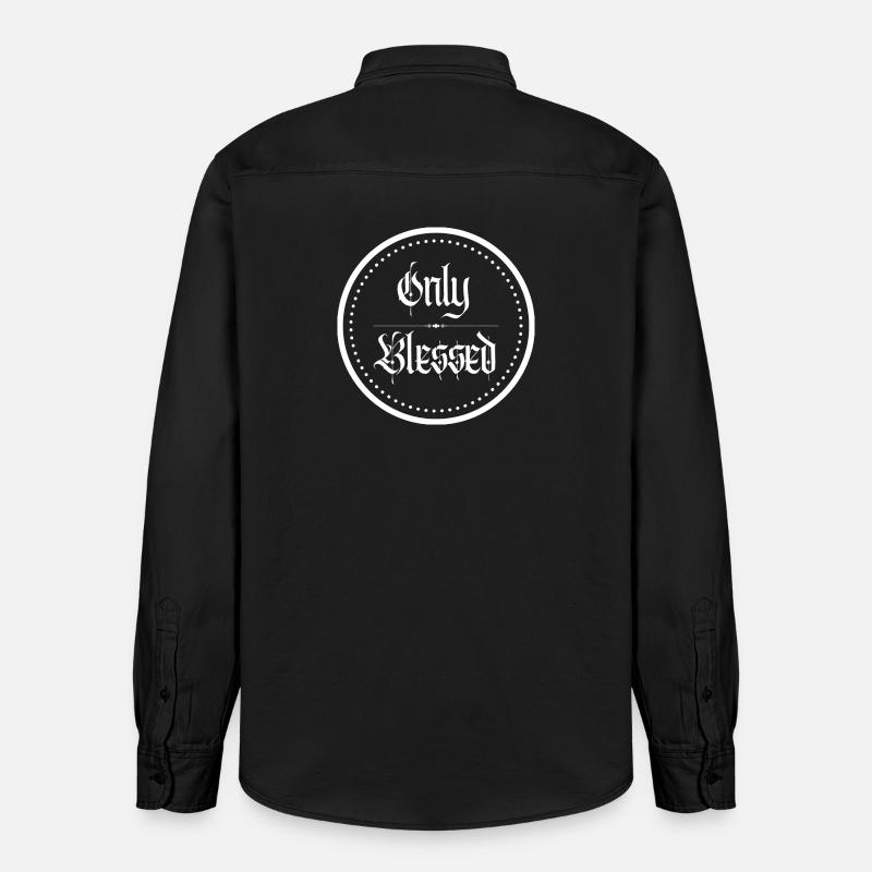 Seule conception - Chemise unisexe coupe décontractée bio Stanley/Stella - noir délavé