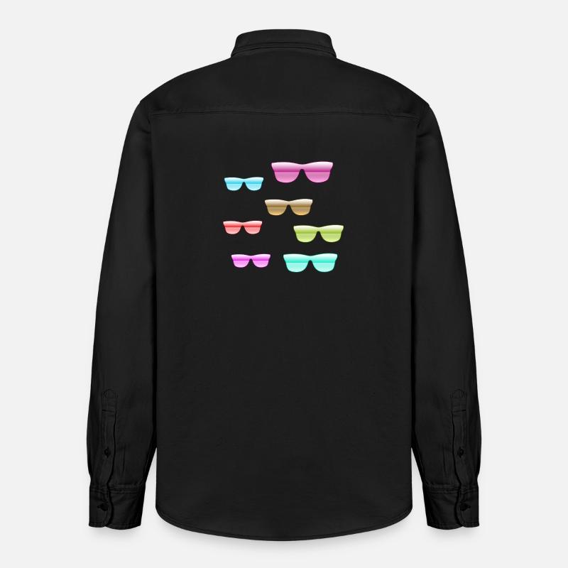 Rainures solaires - Chemise unisexe coupe décontractée bio Stanley/Stella - noir délavé