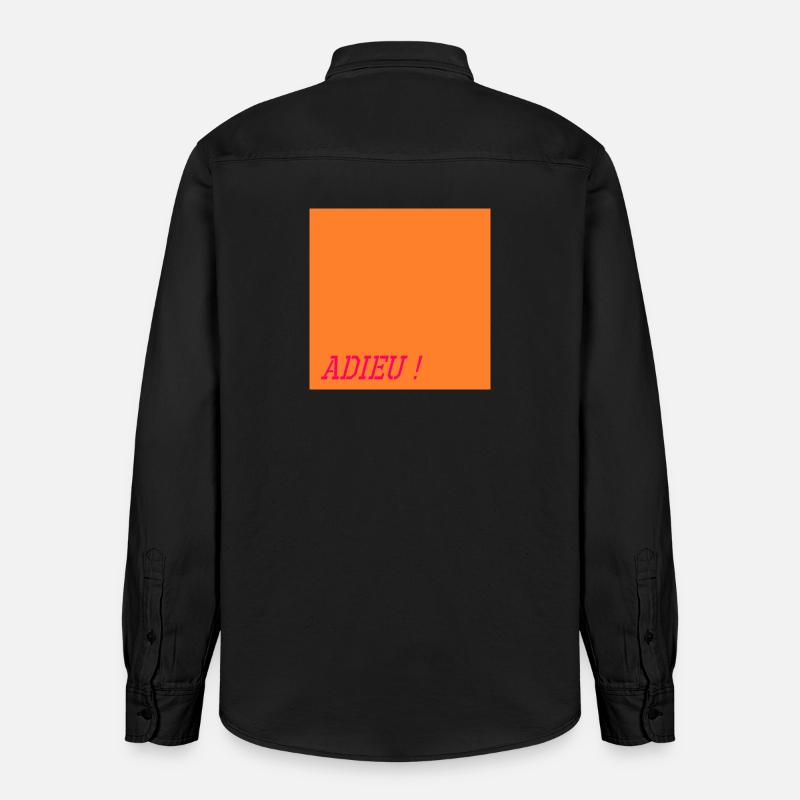 Mots d'adieu - Chemise unisexe coupe décontractée bio Stanley/Stella - noir délavé