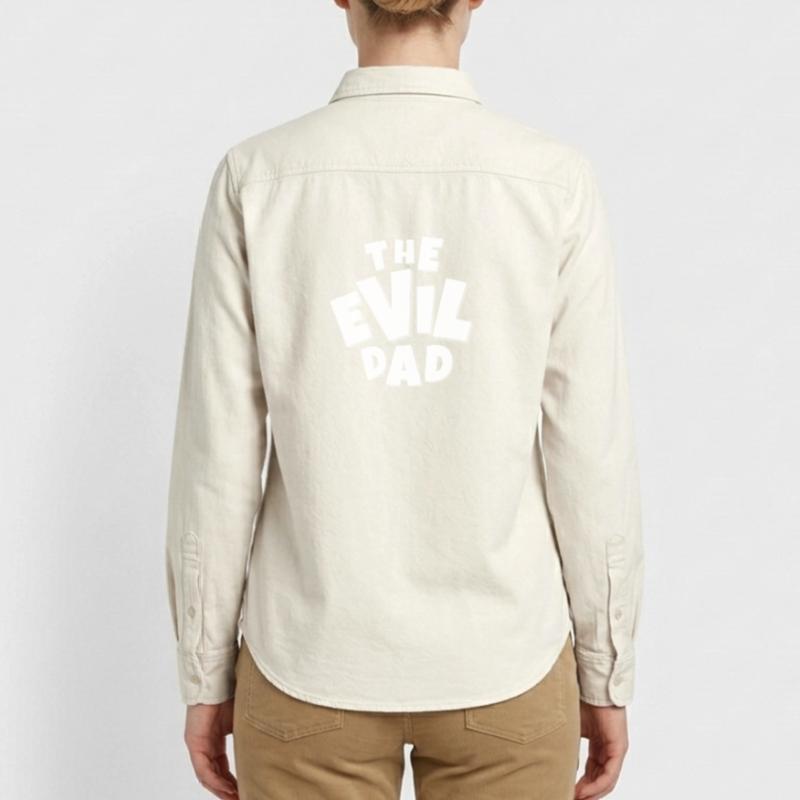 evil, EVIL, devil, humor dad, evil dad Relaxed Fit Unisex Organic Shirt by Stanley/Stella