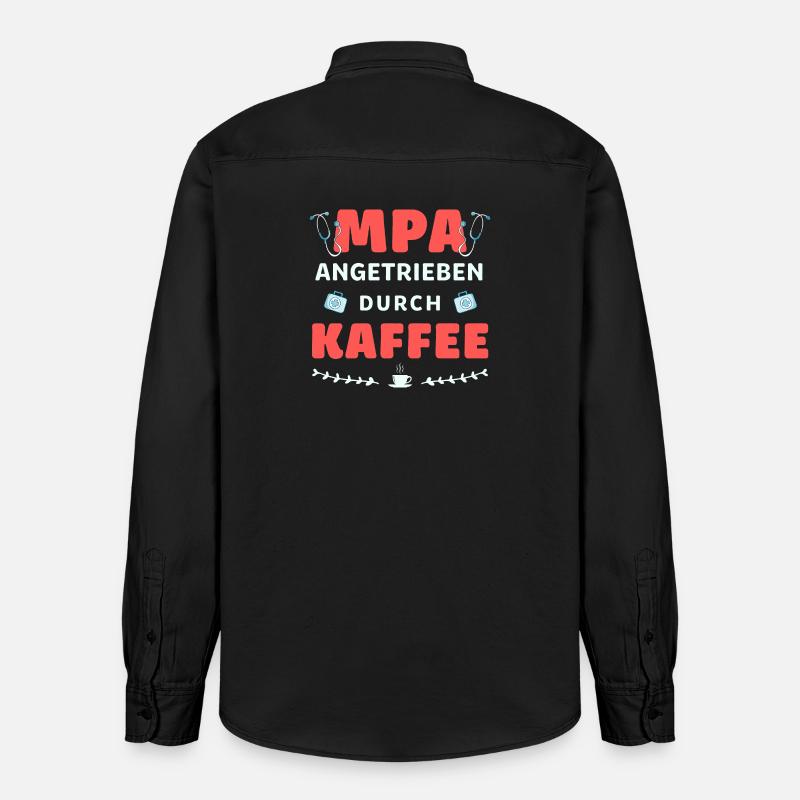 MPA alimenté par le café - Chemise unisexe coupe décontractée bio Stanley/Stella - noir délavé