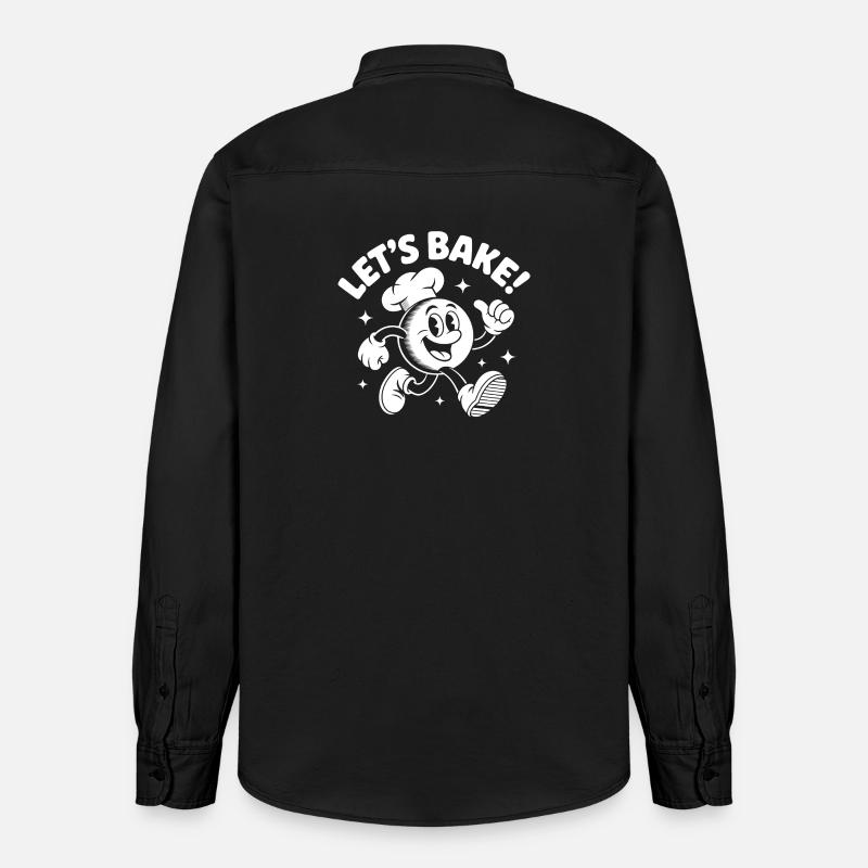 Backspaß Küchenchef Cookie - Relaxed Fit Unisex Organic Hemd von Stanley/Stella - washed Black