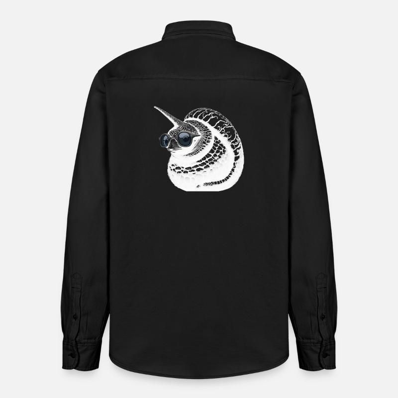 Coole EinhornSchnecke - Relaxed Fit Unisex Organic Hemd von Stanley/Stella - washed Black