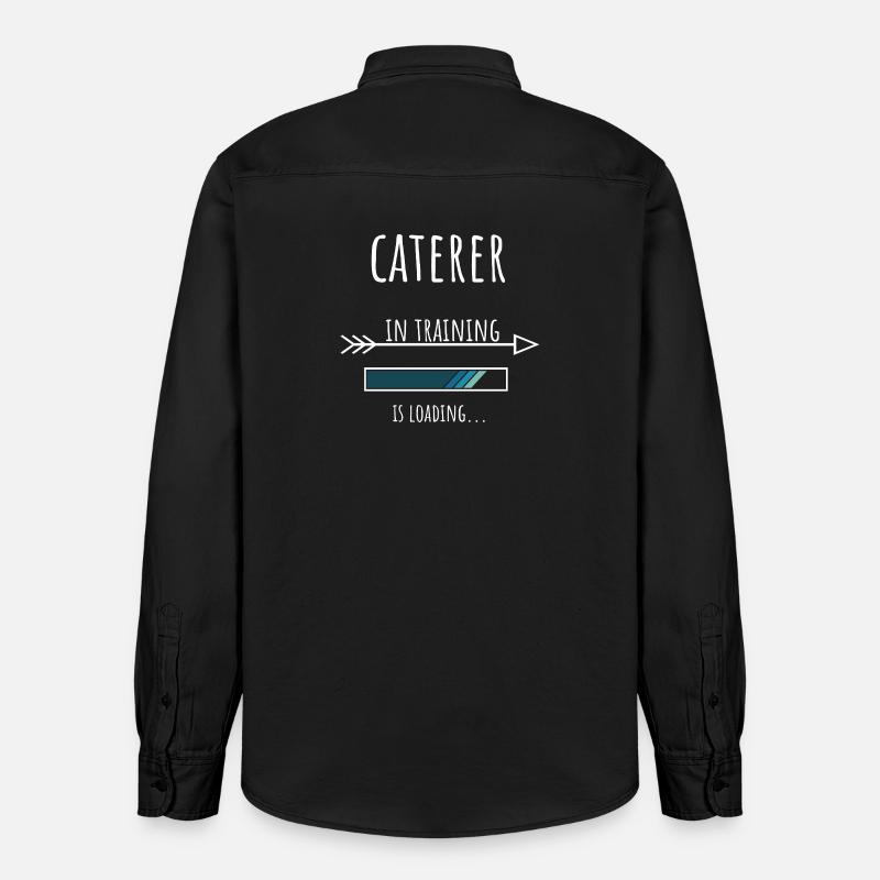 Caterer Geschenk Beruf Ausbildung Caterer - Relaxed Fit Unisex Organic Hemd von Stanley/Stella - washed Black