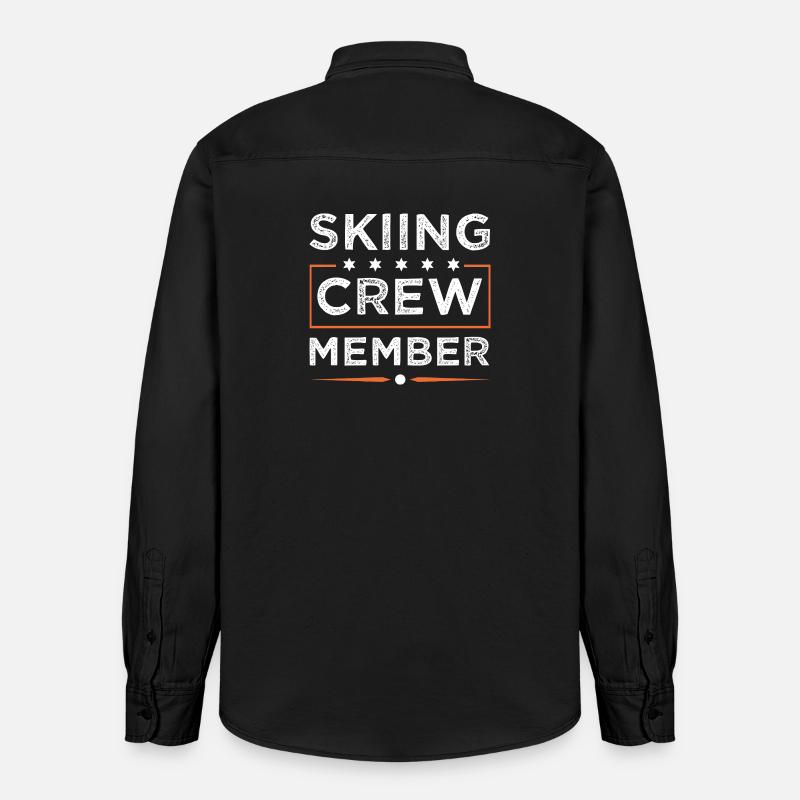 Équipe de ski - Chemise unisexe coupe décontractée bio Stanley/Stella - noir délavé