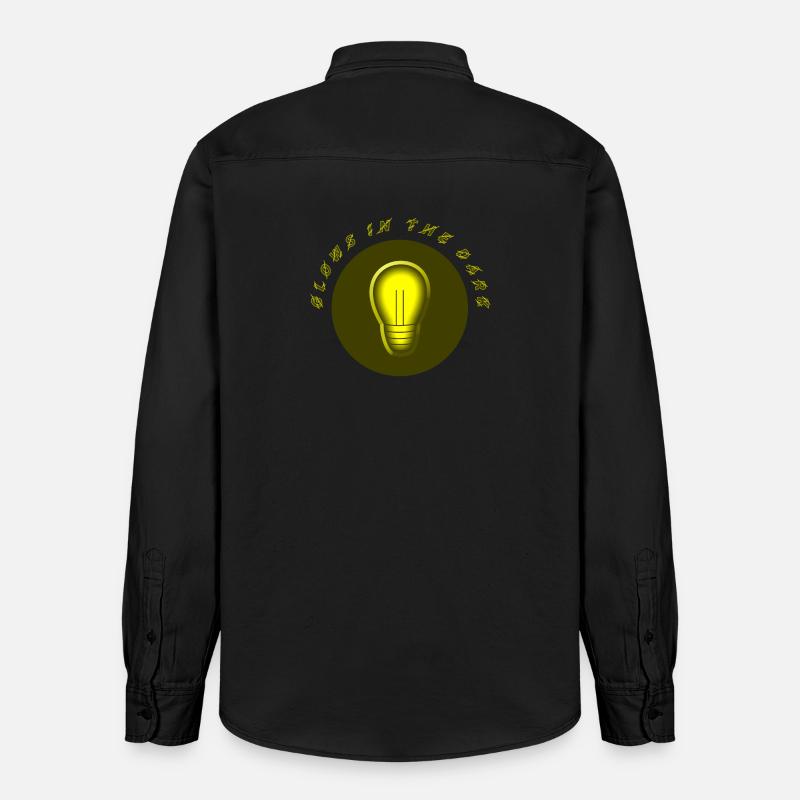 leuchtet im Dunkeln electro Strom Problem - Relaxed Fit Unisex Organic Hemd von Stanley/Stella - washed Black