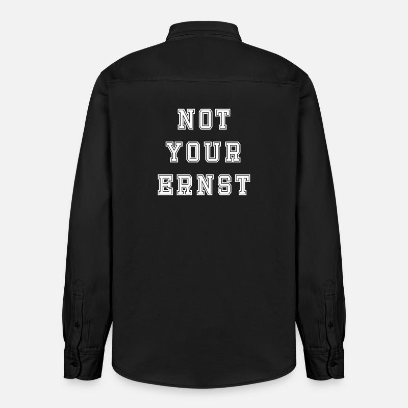 Pas votre Ernst Design - Chemise unisexe coupe décontractée bio Stanley/Stella - noir délavé