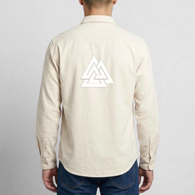 Geometric triangular nesting Relaxed Fit Unisex Organic Shirt by Stanley/Stella