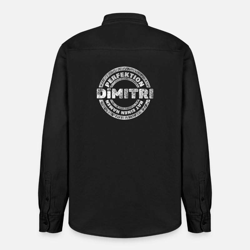 Dimitri als Dimitri - Relaxed Fit Unisex Organic Hemd von Stanley/Stella - washed Black