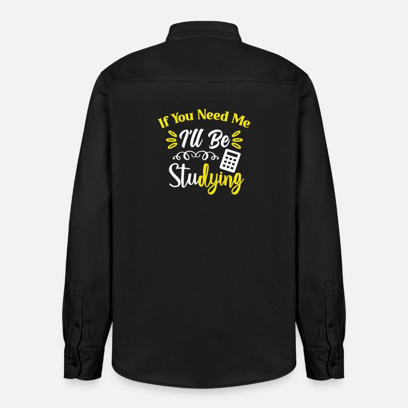Studying Students Learning Practice Assignment Exams - Relaxed Fit Unisex Organic Shirt by Stanley/Stella - washed black