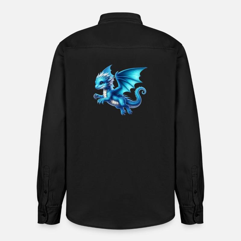 Dragon - Chemise unisexe coupe décontractée bio Stanley/Stella - noir délavé
