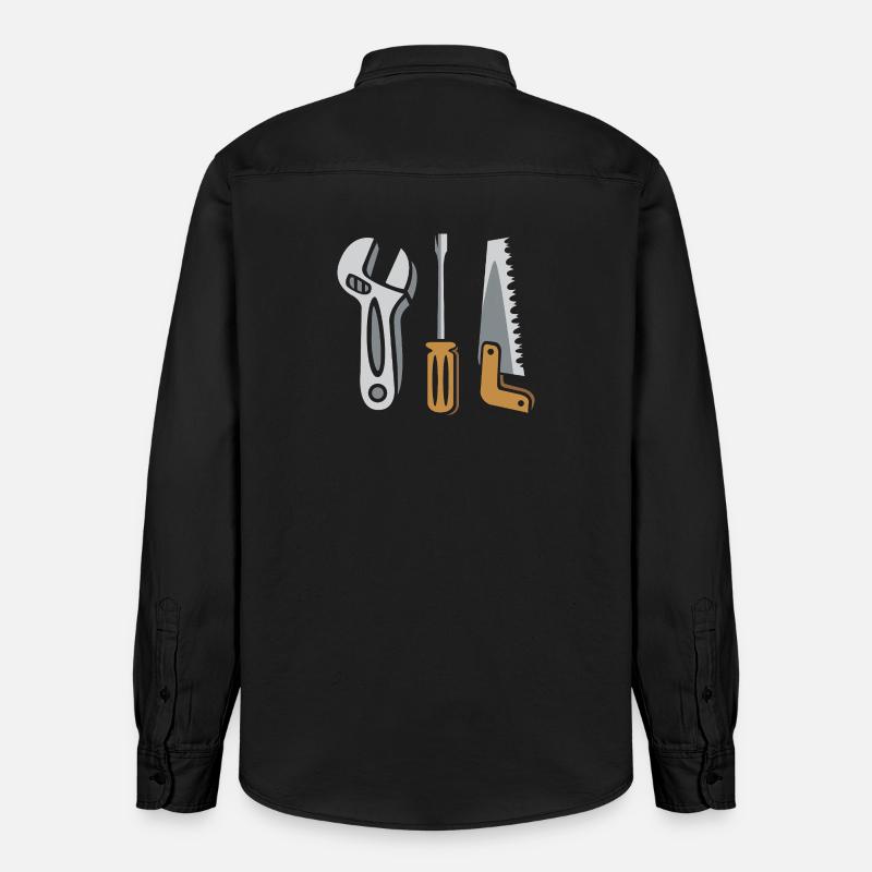 Ensemble d’outils – Conception DIY - Chemise unisexe coupe décontractée bio Stanley/Stella - noir délavé