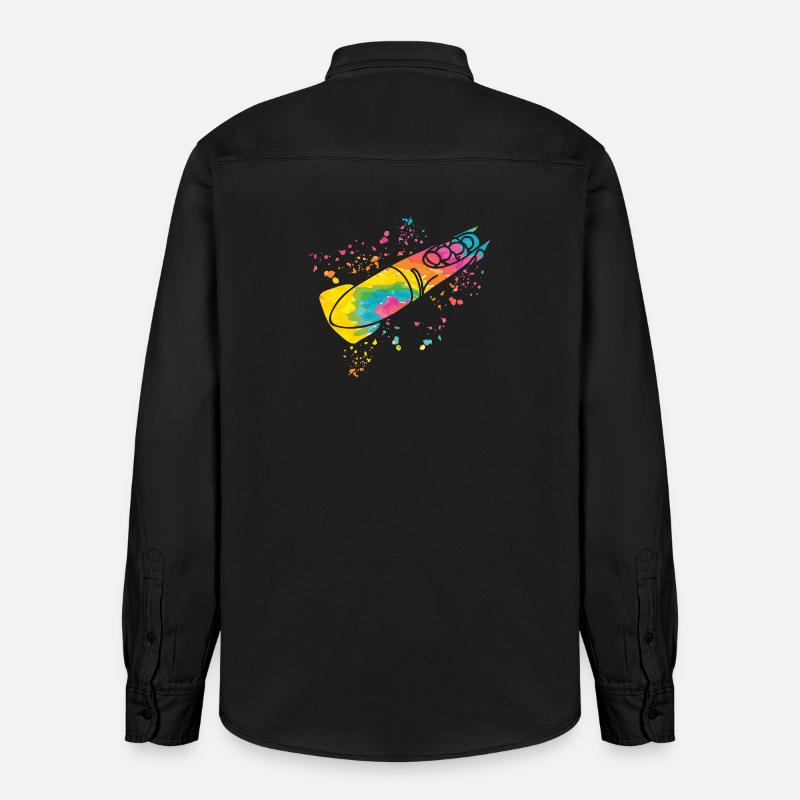 Bobsleigh Bobsleigh Bobsleigh à quatre - Chemise unisexe coupe décontractée bio Stanley/Stella - noir délavé