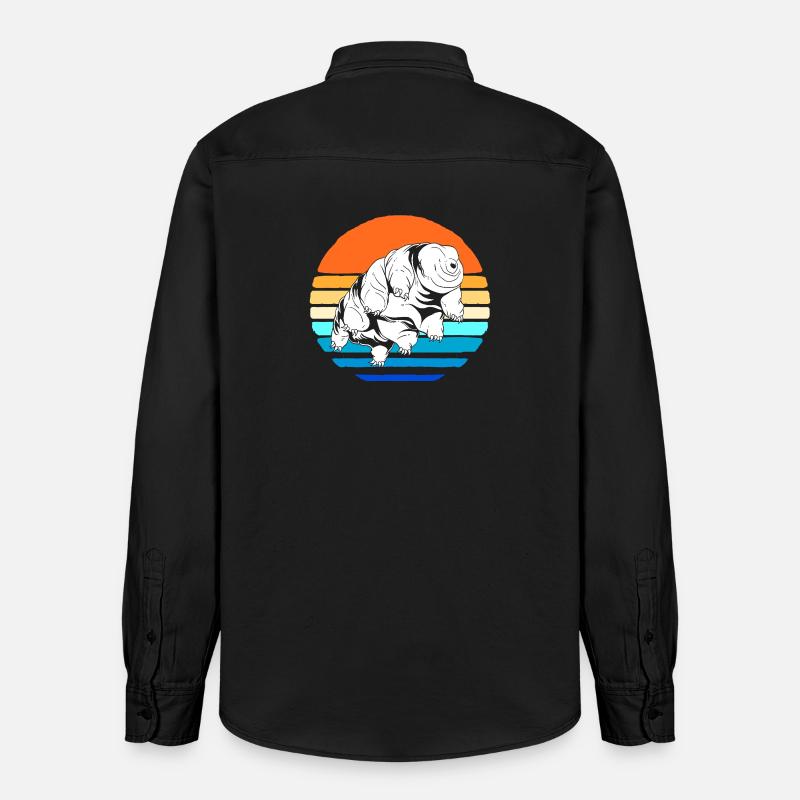Tardigrade Tardigrades Bärtierchen Wasserbär - Relaxed Fit Unisex Organic Hemd von Stanley/Stella - washed Black