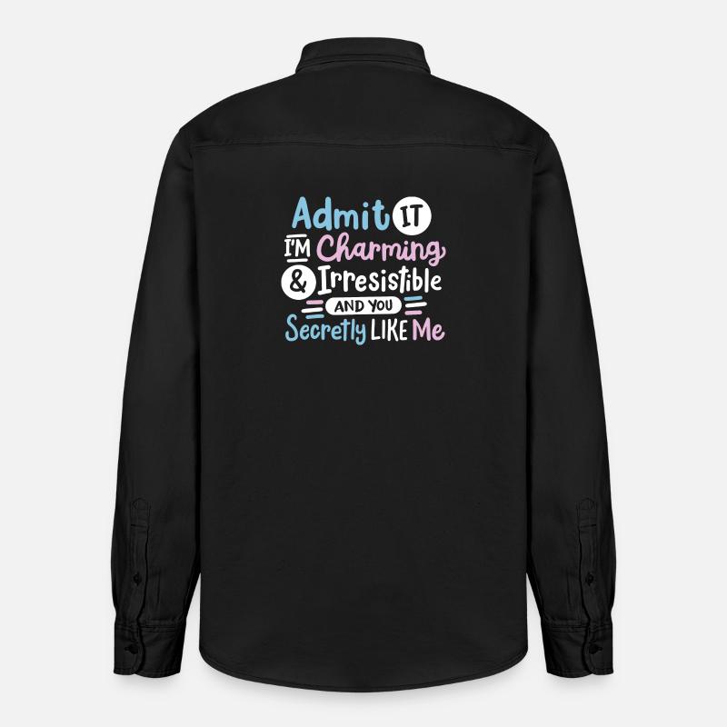 Sarkasmus sarkastischer Spruch - Relaxed Fit Unisex Organic Hemd von Stanley/Stella - washed Black