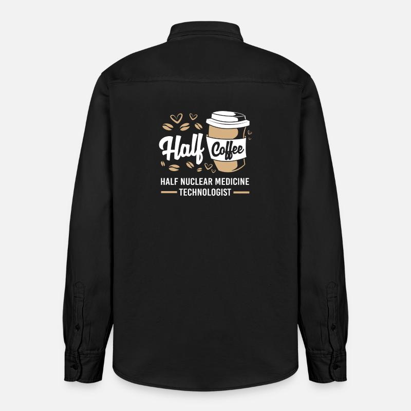 Radiologie Nuklear Atom Nuklearmedizin - Relaxed Fit Unisex Organic Hemd von Stanley/Stella - washed Black
