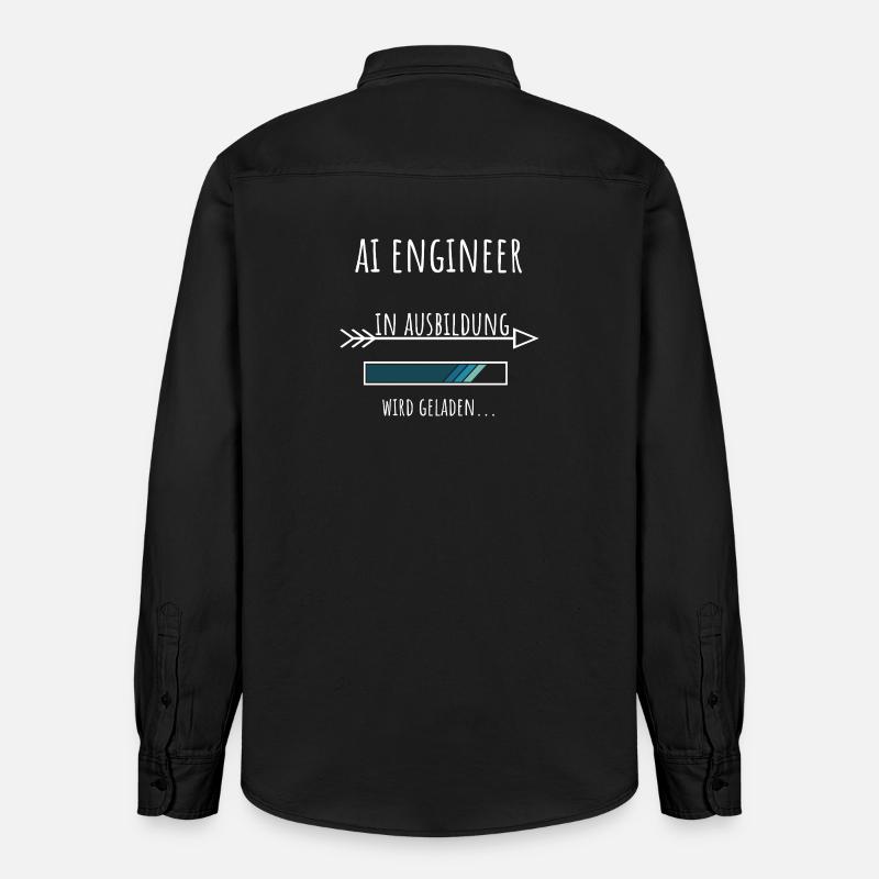 Artificial Intelligence Training AI Engineer - Relaxed Fit Unisex Organic Shirt by Stanley/Stella - washed black