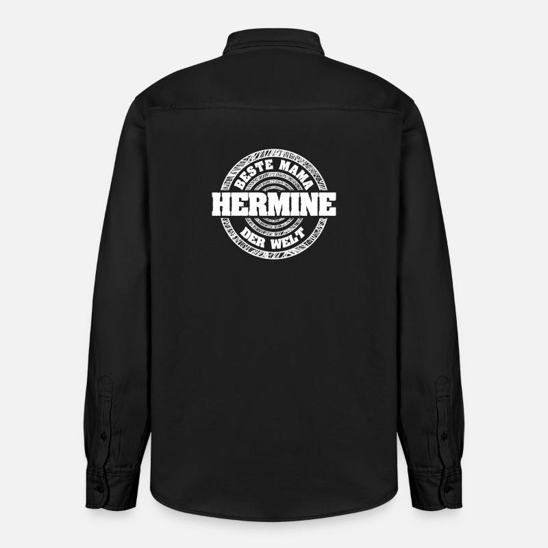 Hermine - Relaxed Fit Unisex Organic Hemd von Stanley/Stella - washed Black