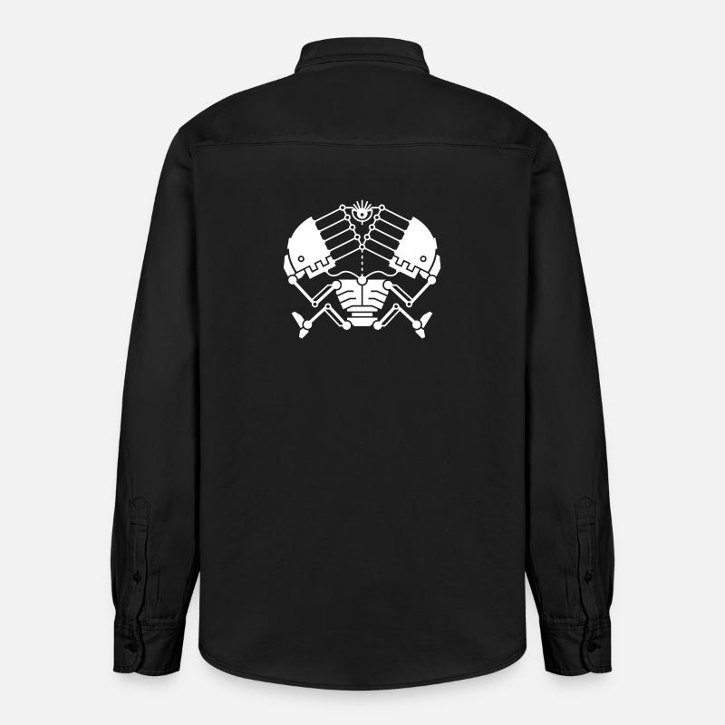 3rd Eye Robotics - white version - Relaxed Fit Unisex Organic Shirt by Stanley/Stella - washed black
