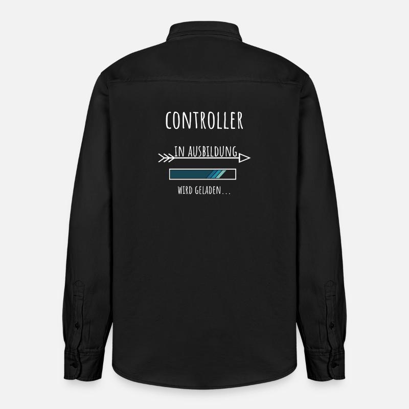 Controlling Studies Occupation Training Controller - Relaxed Fit Unisex Organic Shirt by Stanley/Stella - washed black