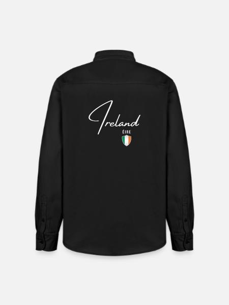 Irish Patriot, Irish Pride - Relaxed Fit Unisex Organic Shirt by Stanley/Stella - washed black