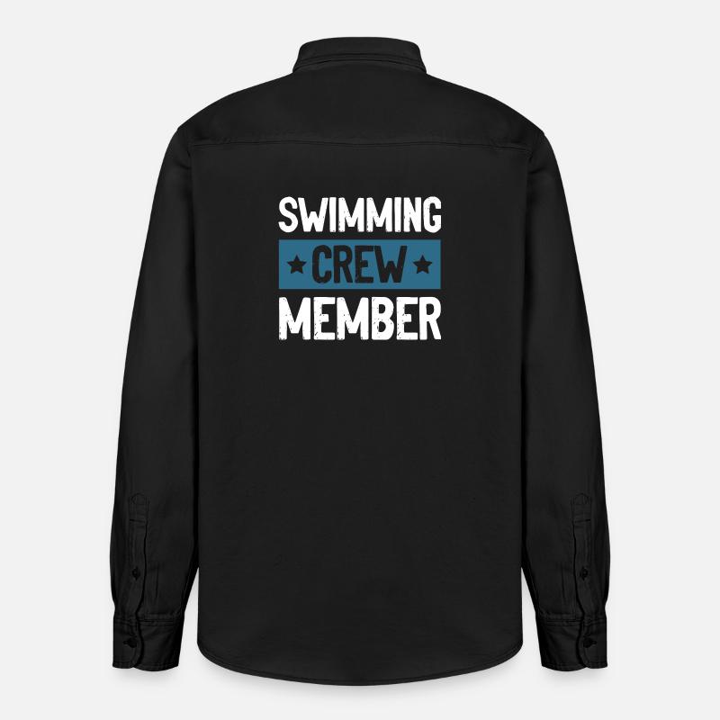 Équipe de natation - Chemise unisexe coupe décontractée bio Stanley/Stella - noir délavé