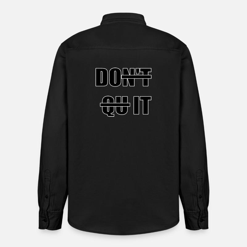 DO IT - Chemise unisexe coupe décontractée bio Stanley/Stella - noir délavé
