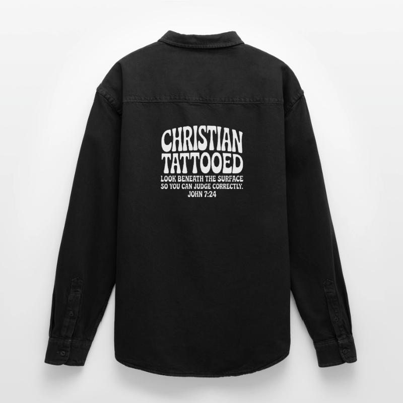 Christian Tattooed Look Beneath Surface Relaxed Fit Unisex Organic Shirt by Stanley/Stella