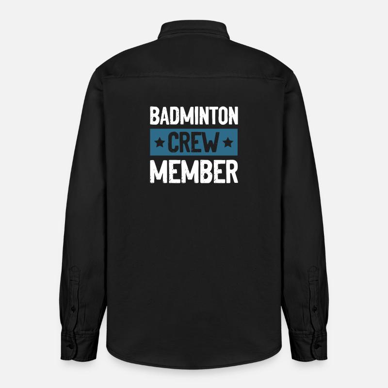Équipe de badminton - Chemise unisexe coupe décontractée bio Stanley/Stella - noir délavé