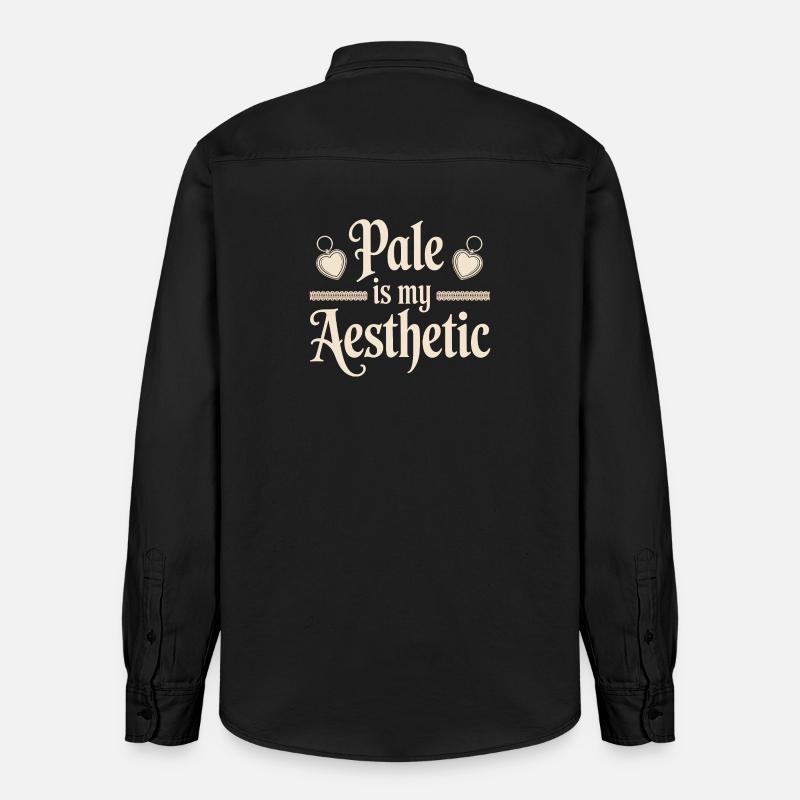 Pâle est mon esthétique - Chemise unisexe coupe décontractée bio Stanley/Stella - noir délavé